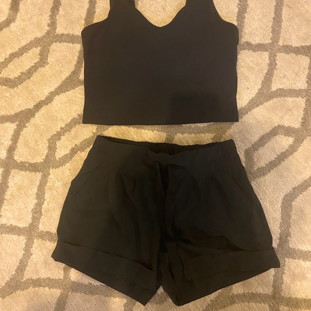 Lululemon shorts and align tank
